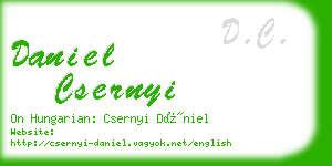 daniel csernyi business card